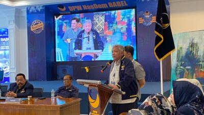 Kembali Bersanding di Pilkada Bangka Barat, Sukirman dan Bong Ming Ming Daftar ke DPW Nasdem