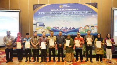 BPN Babel Deklarasi dan Sosialisasi Penerbitan Dokumen Sertifikat Tanah Elektronik