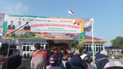 Pasar Murah Dinas Pangan dan Pertanian Pangkalpinang Disambut Antusias, Beras 5 Ton Langsung Diserbu Masyarakat