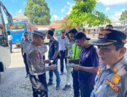 Tekan Angka Kecelakaan dan Pelanggaran Lalulintas, Satlantas Polres Bangka Beri Edukasi Sopir Bus hingga Angkutan Umum 