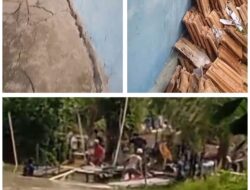 Diduga Akibat Aktivitas TI Ilegal, Dinding Ponpes Birkatul ‘Ulum di Desa Bikang Retak
