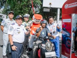 Safety Riding Collaboration Honda Babel, Bagikan Helm Gratis saat Operasi Menumbing 2024
