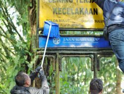Dorong Perilaku Tertib Berlalu Lintas, Jasa Raharja Bersama Komunitas Motor Tomohon Gelar Safety Riding dan Pembersihan Rambu Lalu Lintas