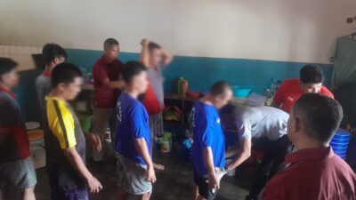 Razia Kamar Warga Binaan, Petugas Rutan Kelas II B Mentok Sita Sejumlah Barang Berbahaya