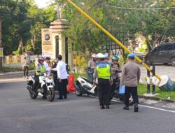 Hari Pertama Operasi Patuh Menumbing, Kendaraan Bermotor Personel Polres Bangka Diperiksa Propam