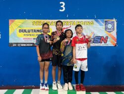 Juarai Bulutangkis di Tingkat Provinsi, Putri Kabid Humas Polda Babel Wakili Provinsi Babel ke O2SN Tingkat Nasional