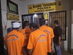 Operasi Peti Polres Bangka Barat Tangkap Tujuh Orang dan Satu Unit Ekskavator