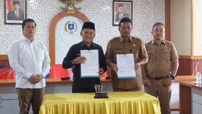 Pansus DPRD Babel Tandatangani Finalisasi Ranperda RTRW