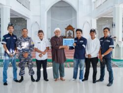 Dukung Percepatan Penyelesaian Pembangunan Masjid, PT Timah Serahkan Bantuan ke Yayasan Baiturrahman Desa Batu Belubang 