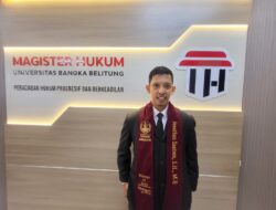 Jonathan Santoso, ASN PTUN Pangkalpinang Raih Gelar Magister Hukum di FH UBB