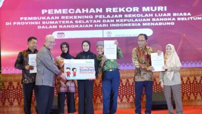 Bank Sumsel Babel Pecahkan Rekor MURI, Pembuatan Rekening Terbanyak untuk Difabel