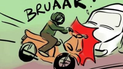 Mobil Plat Merah Milik Pemkab Bangka Diduga Tabrak Lari Pengendara Motor, Korban Ibu Hamil