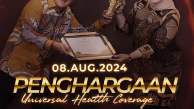 Komit dengan Program Berobat Gratis Pakai KTP, Kepemimpinan Riza-Debby Raih Penghargaan UHC Award 2024