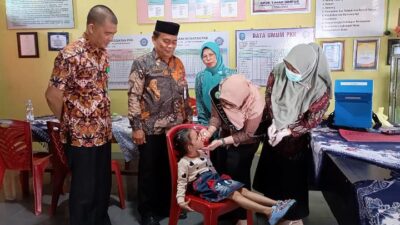 Sesuai Target Pemerintah Pusat, Realisasi PIN Polio di Kabupaten Bangka Capai 95 Persen