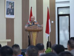 Minta Personel Laksanakan Tugas Sesuai Prosedur, Inilah Sejumlah Pesan Kapolda Babel saat Kunker ke Polres Basel