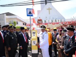 Lestarikan Peninggalan Sejarah, Pj Wali Kota Pangkalpinang Letakan Kembali Patok Titik Nol Pulau Bangka yang Sempat Hilang