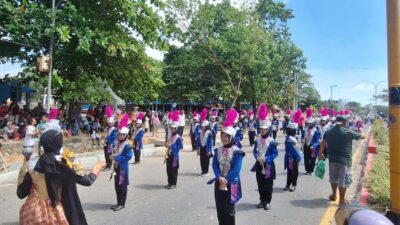 Jalani Latihan Intensif Beberapa Pekan, Tim Marching Band Islamic Center ‘Unjuk Gigi’ di Lomba Karnaval Pemkab Bangka