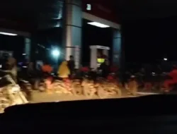SPBU 24.331.133 Desa Nibung Tanpa Lampu Penerangan Layani Pengerit, Tak Bahaya kah?