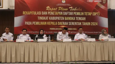 KPU Bateng Tetapkan Jumlah DPT, 144.548 Pemilih Bakal Nyoblos pada Pilkada Serentak 2024 