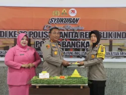 Syukuran HUT ke 76 Polwan, Kapolres Bangka Minta Polwan Tak Lupakan Kewajibannya Sebagai Seorang Istri