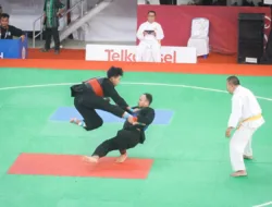 Berhasil Raih 29 Poin, Atlet Silat Babel Menang TKO Lawan Kalsel