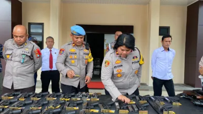 Cek Senpi Dinas Personel, Wakapolres Bangka Minta Pemegang Senpi Tak Hanya Mahir Menembak
