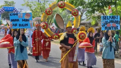 50 Regu Peserta Semarakkan Kirab dan Karnaval Budaya HUT ke 290 Kota Mentok