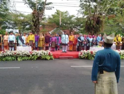 Peringatan HUT ke 267 Kota Pangkalpinang di Depan Museum Timah Berlangsung Khidmat, Para Pejabat Pakai Baju Melayu