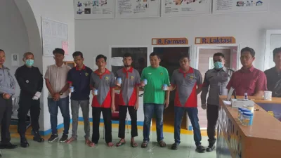 Cegah Penyalahgunaan Narkoba, Rutan Muntok dan Polres Bangka Barat Tes Urine Warga Binaan 