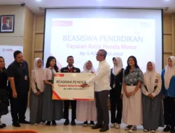 Duta Safety Riding Peroleh Beasiswa Pendidikan dari Yayasan AHM