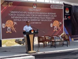 Tingkatkan Partisipasi Pemilih, KPU Bangka Kumpulkan Kades hingga Tokoh Agama se Kabupaten Bangka