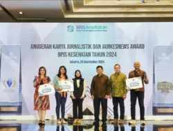 BPJS Kesehatan Anugerahkan Penghargaan Istimewa bagi Belasan Jurnalis dan Media Massa se Indonesia