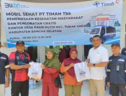 Mobil Sehat PT Timah Jadi Penantian Warga Desa Pasir Putih Tukak Sadai