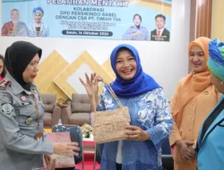 Buka Pelatihan Menjahit di Lapas Perempuan, Ketua BKOW Dya Sugito Beri Motivasi