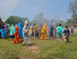 Edukasi Bahaya Api PT Timah Bikin Happy Anak-anak TK Santa Maria Mentok