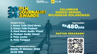 Duhai Jurnalis, Yuk! Kirimkan Karya Terbaikmu di PLN Journalist Award 2024