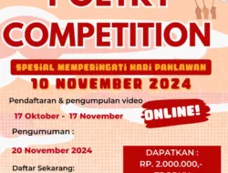 Gelar Lomba Baca Puisi, Kampung Inggris Ajak Anak Kenang Jasa Pahlawan