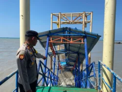 Cek Langsung ke Lokasi, Wakapolres Bangka Barat Minta Dermaga Kapal Cepat Selesai Diperbaiki Sebelum Nataru