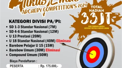 Rebut Hadiah Uang Total 33 Juta, Tikus Emas Archery Competition’s 2024 Bakal Diikuti Ratusan Atlet se Babel