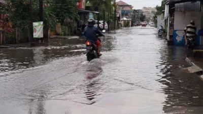 Hujan Lebat, Beberapa Titik di Pangkalpinang Tergenang Air