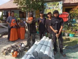 Cegah Banjir, BECAK Babel dan BWS Babel Pasang 100 Biopori di SMAN 2 Pangkalpinan