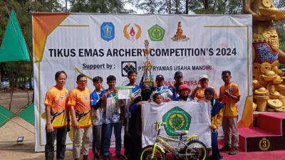 Perpani Bangka Barat Juarai Tikus Emas Archery Competition’s 2024