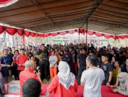 Warga Kecamatan Gabek Sambut Meriah Bazar Tebus Murah Program PDI Perjuangan, Siapkan 7 Ton Beras untuk 7 Kecamatan