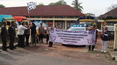 Gunakan 12 Truk, KPU Bangka Mulai Distribusikan Logistik Pilkada 2024 ke 455 TPS