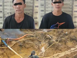 Polisi Tetapkan Dua Penambang Timah di Kawasan APL Desa Air Bara sebagai Tersangka Ilegal Mining