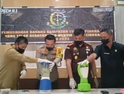 Kejari Bangka Barat Musnahkan Narkoba Bernilai 1,3 Miliar Rupiah dari 16 Perkara Narkotika