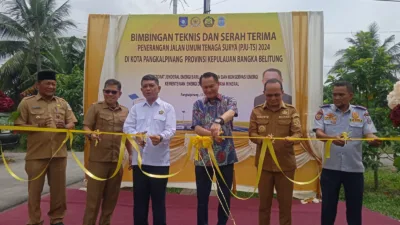 Bambang Patijaya Kembali Sukses Perjuangkan PJU-TS untuk Babel Bernilai Milyaran Rupiah