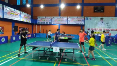 325 Atlet Bertarung di Kejuaraan Tenis Meja Bupati Cup 2024, Ada dari Lampung, Sumbar dan Palembang