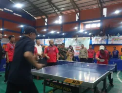 Kejuaraan Tenis Meja Bupati Cup Diikuti Peserta dari Luar Babel, Haris; Jangan Cepat-cepat Pulang