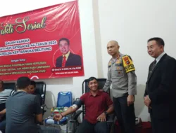 Tinjau Baksos Donor Darah HUT Satpam ke 44, Kapolda Semangati Abujapi Babel